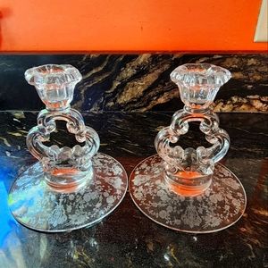 Beautifully designed glass candle holders